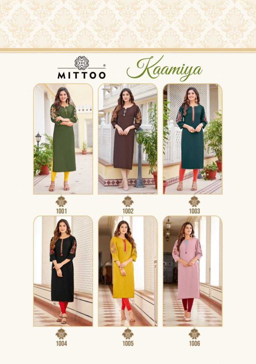 Mittoo Kaamiya Rayon Kurti Catalog 6 Pcs - Image 12