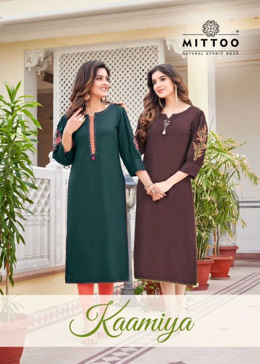 Mittoo Kaamiya Rayon Kurti Catalog 6 Pcs - Image 3