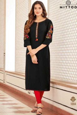 Mittoo Kaamiya Rayon Kurti Catalog 6 Pcs