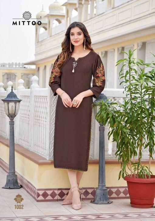 Mittoo Kaamiya Rayon Kurti Catalog 6 Pcs - Image 6