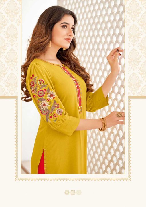 Mittoo Kaamiya Rayon Kurti Catalog 6 Pcs - Image 9