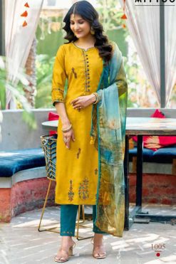Mittoo Khoobsurat Kurti with Dupatta Bottom Viscose Catalog 6 Pcs