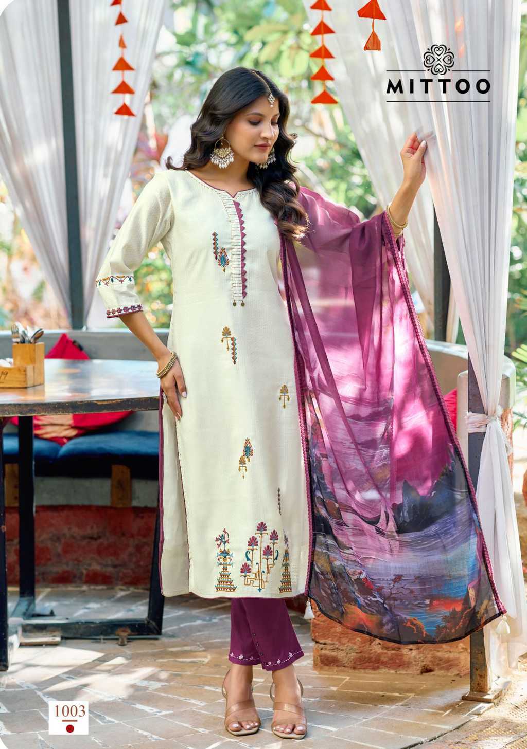 Mittoo Khoobsurat Kurti with Dupatta Bottom Viscose Catalog 6 Pcs (5) Mittoo Khoobsurat Kurti with Dupatta Bottom Viscose Catalog 6 Pcs - Image 6