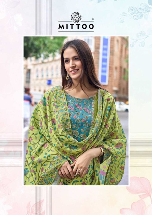 Mittoo Muskaan Vol 2 Silk Kurti with Dupatta Bottom Catalog 6 Pcs - Image 11