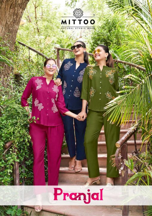 Mittoo Pranjal Viscose Kurti with Bottom Catalog 6 Pcs - Image 2
