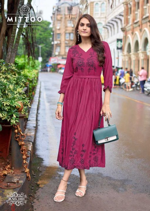 Mittoo Queen Rayon Kurti Catalog 6 Pcs - Image 7