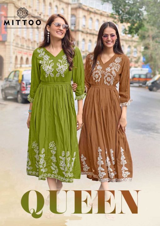 Mittoo Queen Rayon Kurti Catalog 6 Pcs - Image 8