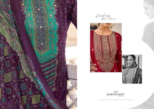 Mumtaz Arts Lilly Petals Silk Salwar Suit Catalog 3 Pcs - Image 2