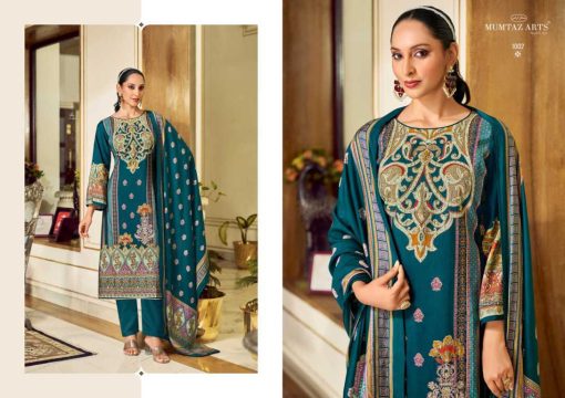 Mumtaz Arts Mehr-E-Gul Silk Salwar Suit Catalog 4 Pcs - Image 6