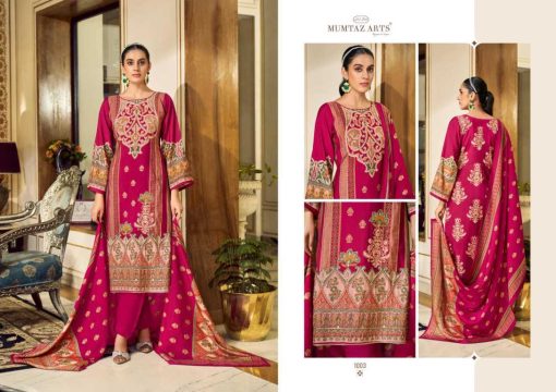 Mumtaz Arts Mehr-E-Gul Silk Salwar Suit Catalog 4 Pcs - Image 8