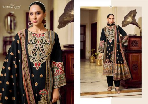 Mumtaz Arts Mehr-E-Gul Silk Salwar Suit Catalog 4 Pcs - Image 9