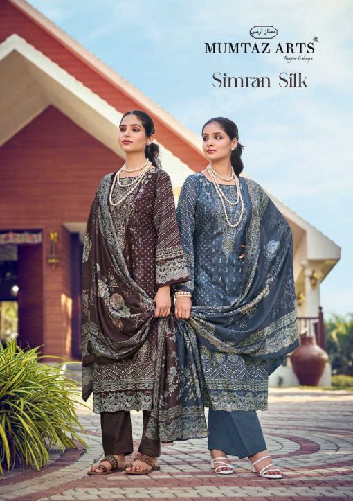 Mumtaz Arts Simran Silk Cotton Salwar Suit Catalog 4 Pcs - Image 2