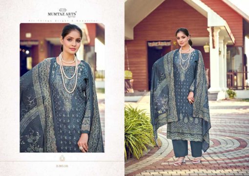 Mumtaz Arts Simran Silk Cotton Salwar Suit Catalog 4 Pcs - Image 4