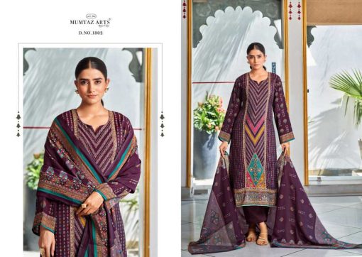 Mumtaz Arts Tohfa Silk Cotton Salwar Suit Catalog 4 Pcs - Image 5