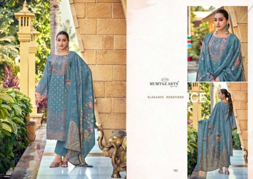 Mumtaz Arts Vaani Satin Salwar Suit Catalog 4 Pcs - Image 4