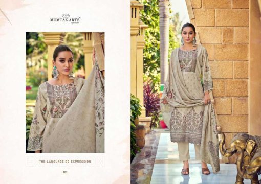 Mumtaz Arts Vaani Satin Salwar Suit Catalog 4 Pcs - Image 5