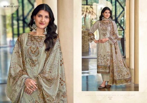 Mumtaz Arts Veda Satin Salwar Suit Catalog 4 Pcs - Image 4