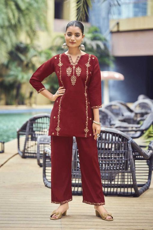 Ossm Celebrations Kurti with Bottom Silk Catalog 6 Pcs - Image 6