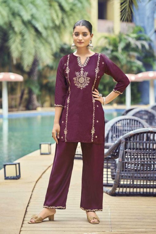 Ossm Celebrations Kurti with Bottom Silk Catalog 6 Pcs - Image 8