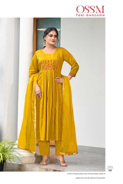 Ossm Gulzar Kurti with Dupatta Bottom Viscose Catalog 6 Pcs 7 510x765 - Ossm Gulzar Kurti with Dupatta Bottom Viscose Catalog 6 Pcs