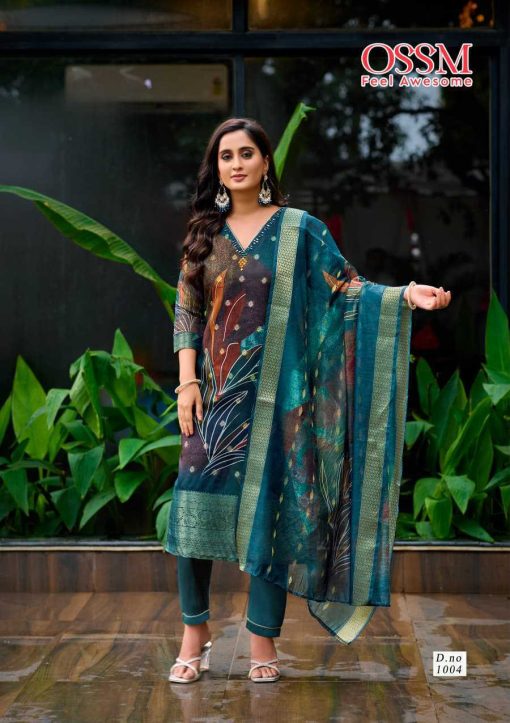 Ossm Sajni Kurti with Dupatta Bottom Silk Catalog 6 Pcs - Image 6