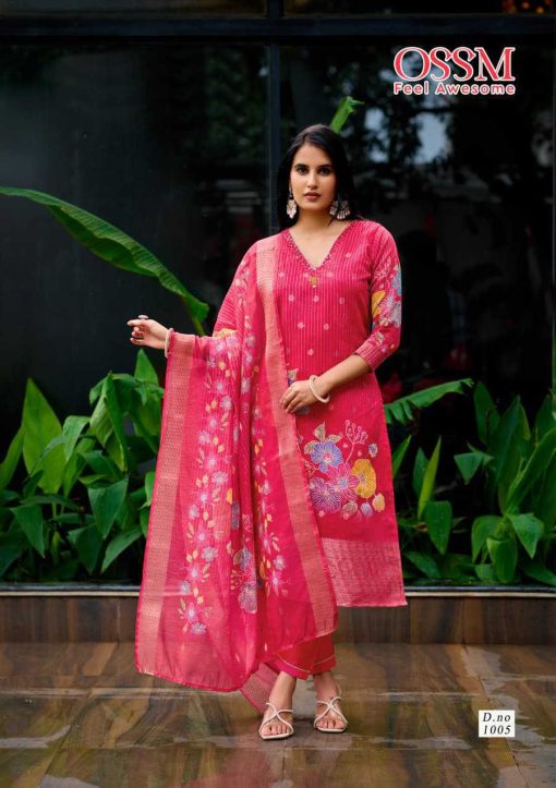 Ossm Sajni Kurti with Dupatta Bottom Silk Catalog 6 Pcs - Image 8