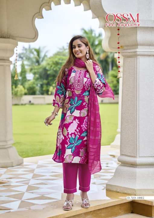 Ossm Sanvari Kurti with Dupatta Bottom Fancy Catalog 6 Pcs - Image 2