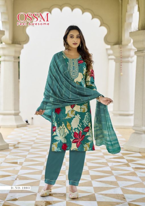 Ossm Sanvari Kurti with Dupatta Bottom Fancy Catalog 6 Pcs - Image 4