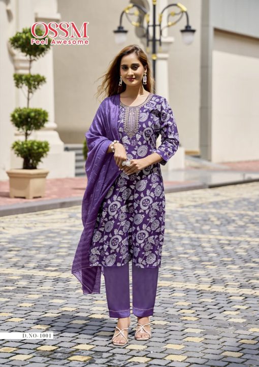 Ossm Sanvari Kurti with Dupatta Bottom Fancy Catalog 6 Pcs - Image 5