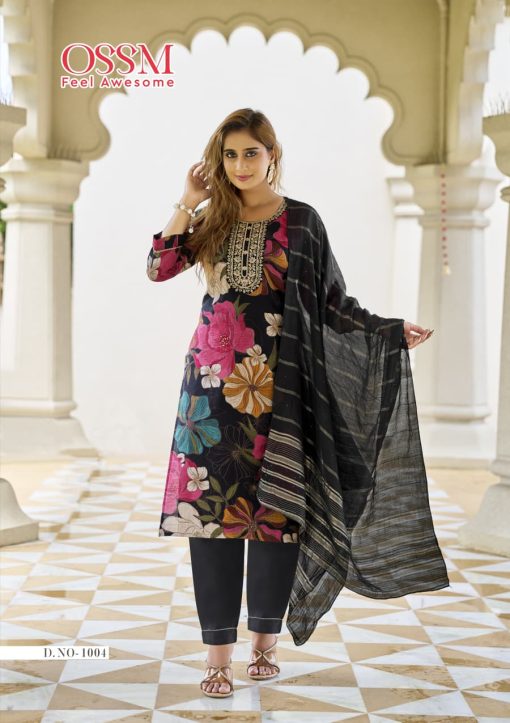 Ossm Sanvari Kurti with Dupatta Bottom Fancy Catalog 6 Pcs - Image 8