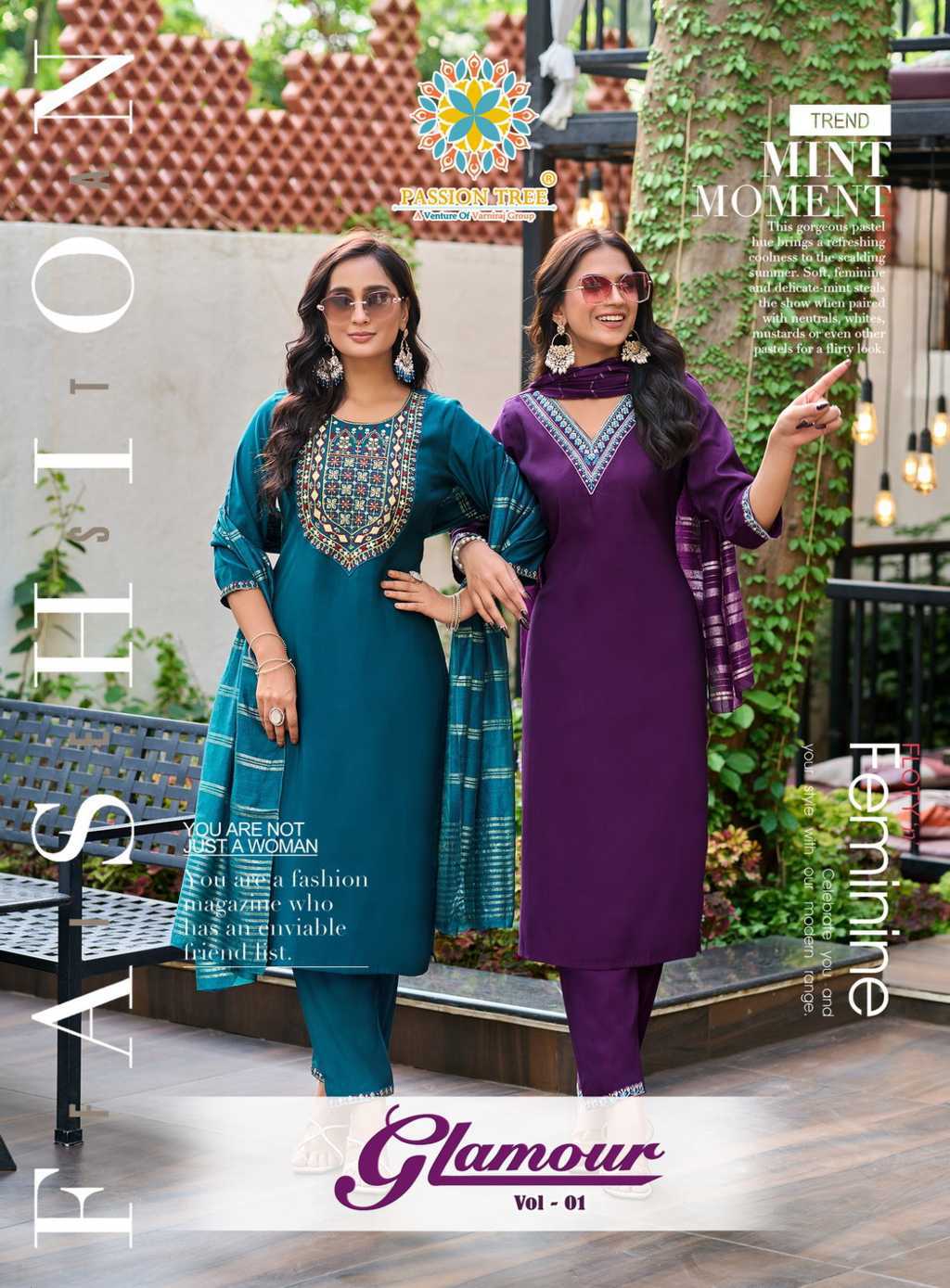 Passion Tree Glamour Vol 1 Kurti with Dupatta Bottom Silk Catalog 6 Pcs (1) Passion Tree Glamour Vol 1 Kurti with Dupatta Bottom Silk Catalog 6 Pcs - Image 2