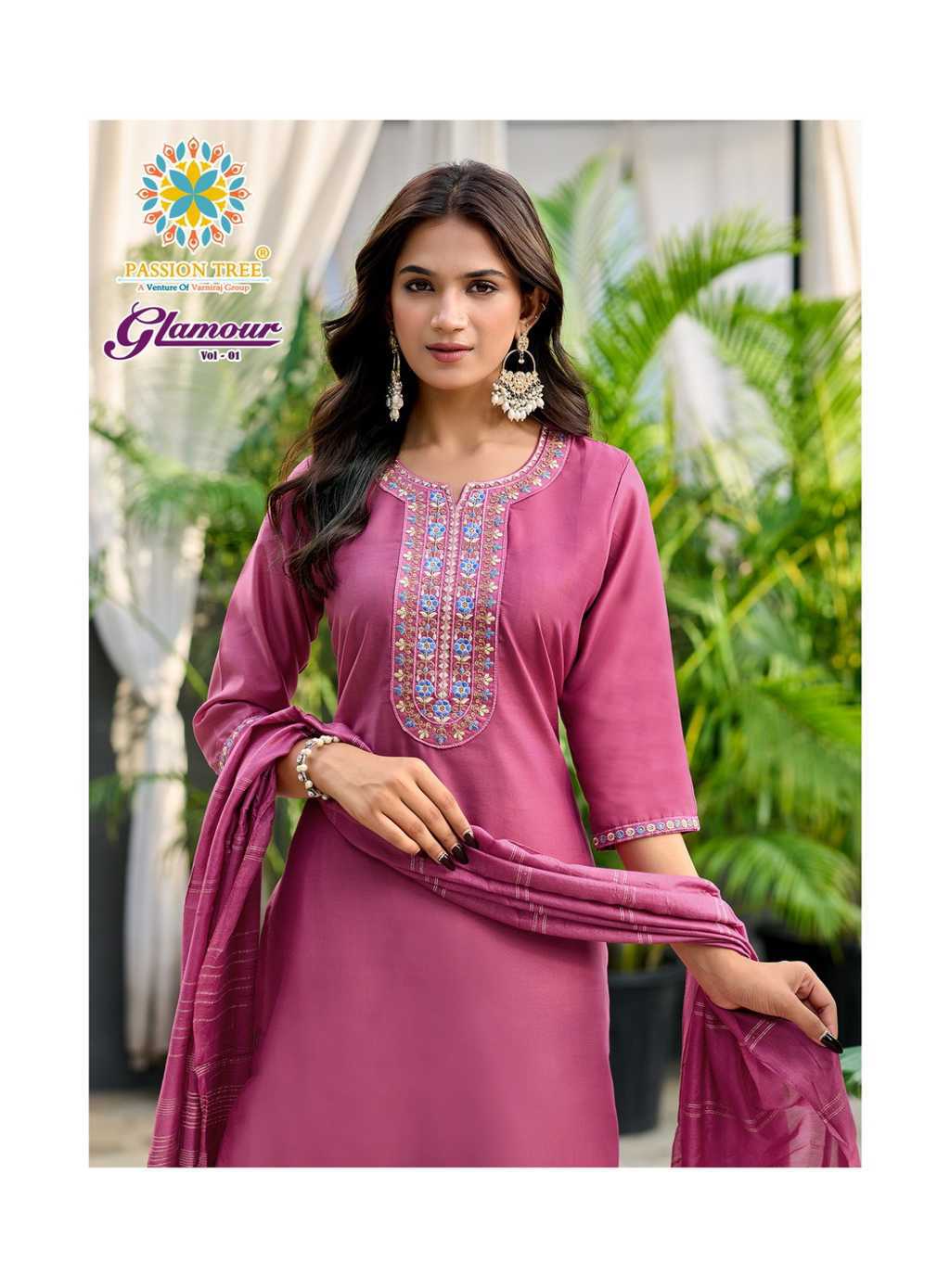 Passion Tree Glamour Vol 1 Kurti with Dupatta Bottom Silk Catalog 6 Pcs (2) Passion Tree Glamour Vol 1 Kurti with Dupatta Bottom Silk Catalog 6 Pcs - Image 3