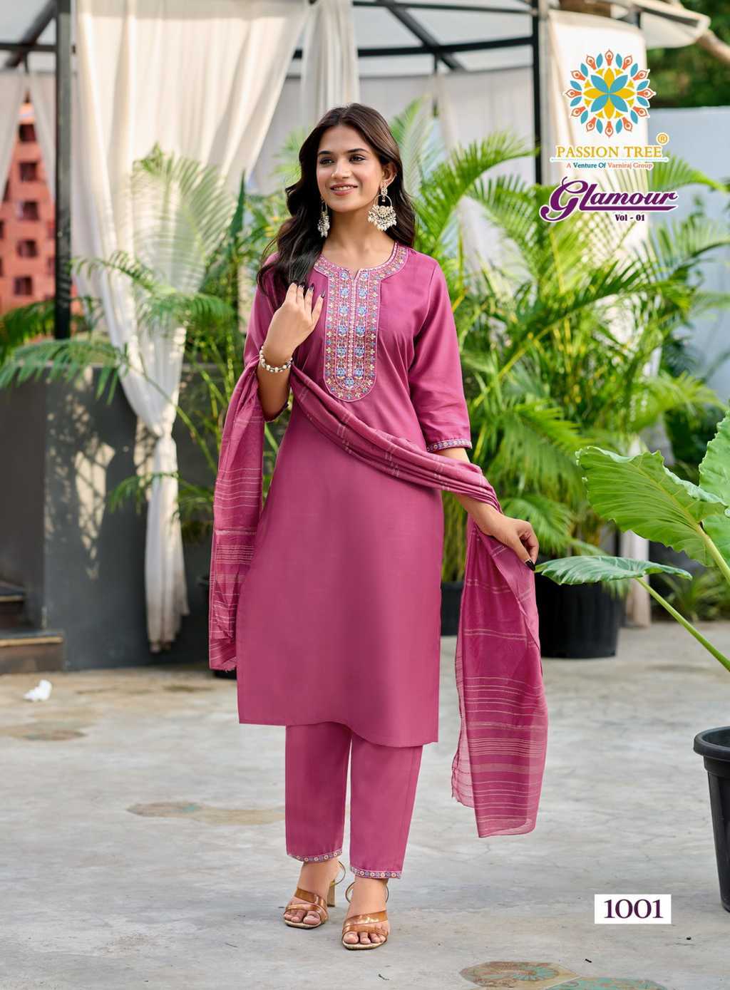 Passion Tree Glamour Vol 1 Kurti with Dupatta Bottom Silk Catalog 6 Pcs (3) Passion Tree Glamour Vol 1 Kurti with Dupatta Bottom Silk Catalog 6 Pcs - Image 4