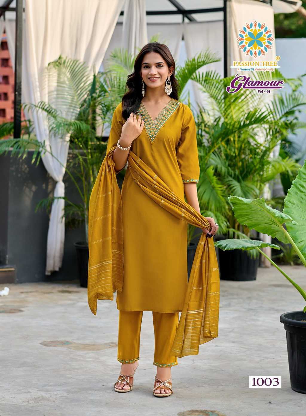 Passion Tree Glamour Vol 1 Kurti with Dupatta Bottom Silk Catalog 6 Pcs (6) Passion Tree Glamour Vol 1 Kurti with Dupatta Bottom Silk Catalog 6 Pcs - Image 7