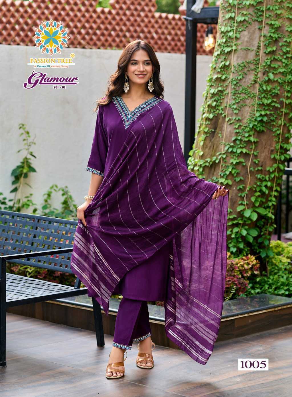 Passion Tree Glamour Vol 1 Kurti with Dupatta Bottom Silk Catalog 6 Pcs (8) Passion Tree Glamour Vol 1 Kurti with Dupatta Bottom Silk Catalog 6 Pcs - Image 9