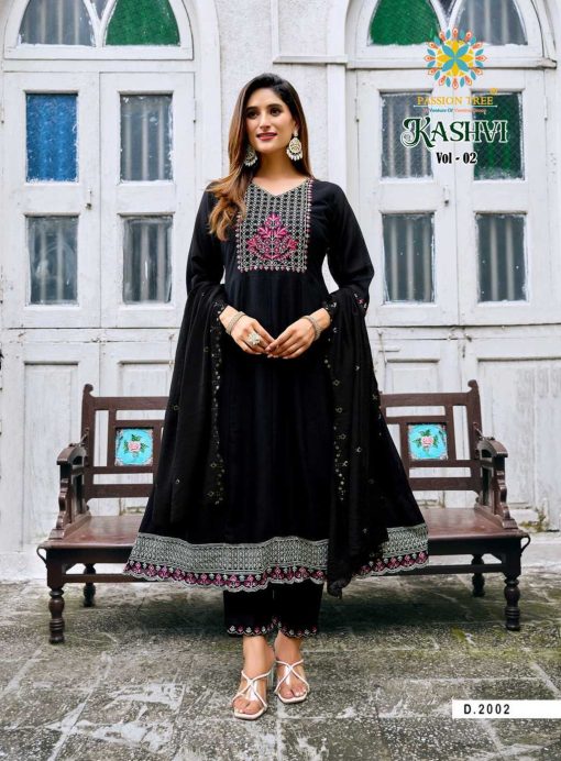 Passion Tree Kashvi Vol 2 Kurti with Dupatta Bottom Silk Catalog 8 Pcs - Image 5