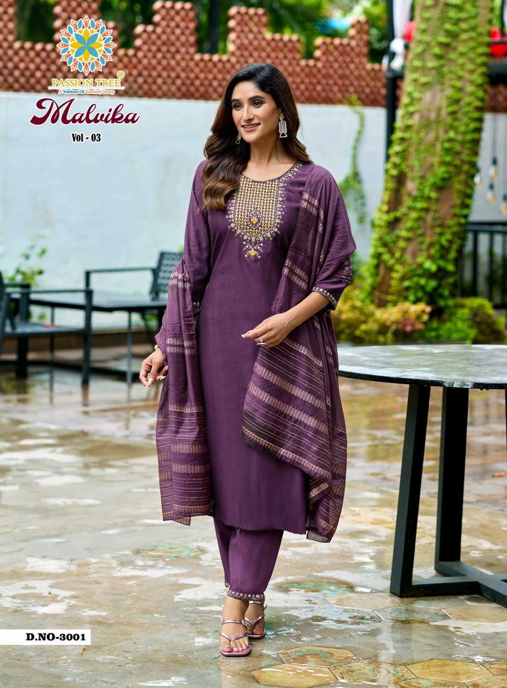 Passion Tree Malvika Vol 3 Kurti with Dupatta Bottom Fancy Catalog 8 Pcs (3) Passion Tree Malvika Vol 3 Kurti with Dupatta Bottom Fancy Catalog 8 Pcs - Image 4