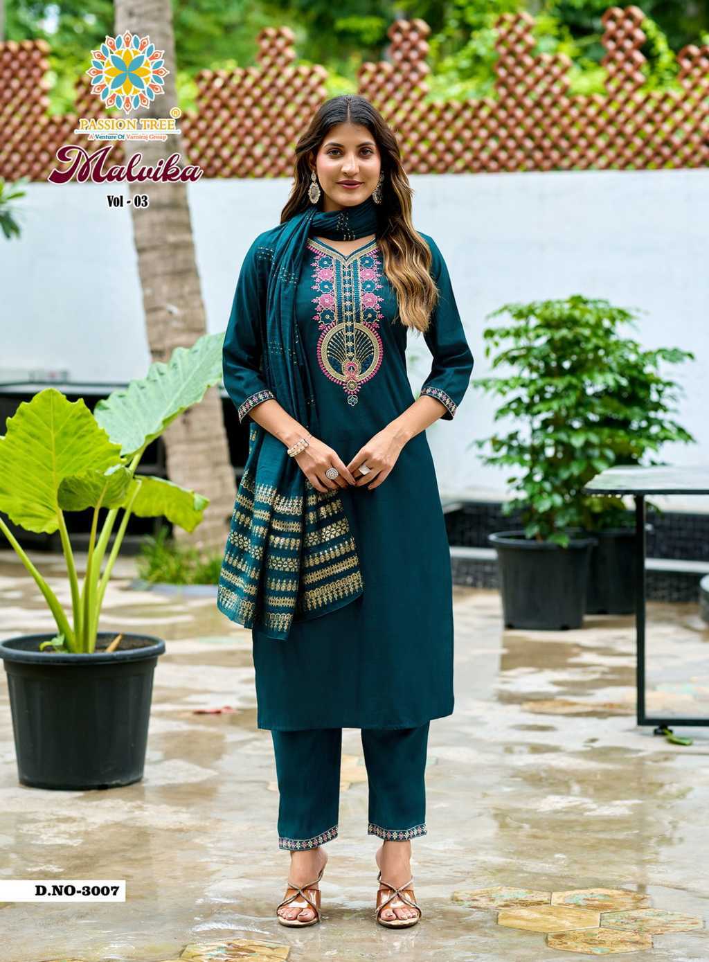 Passion Tree Malvika Vol 3 Kurti with Dupatta Bottom Fancy Catalog 8 Pcs (9) Passion Tree Malvika Vol 3 Kurti with Dupatta Bottom Fancy Catalog 8 Pcs - Image 10