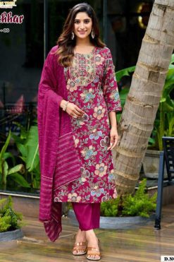 Passion Tree Nikhaar Vol 3 Kurti with Dupatta Bottom Rayon Catalog 8 Pcs