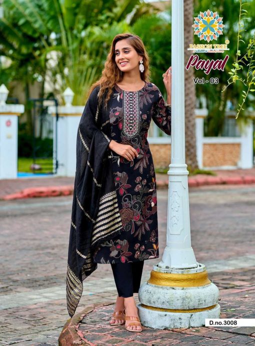 Passion Tree Payal Vol 3 Kurti with Dupatta Bottom Fancy Catalog 8 Pcs 1 510x692 - Passion Tree Payal Vol 3 Kurti with Dupatta Bottom Fancy Catalog 8 Pcs