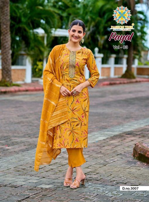 Passion Tree Payal Vol 3 Kurti with Dupatta Bottom Fancy Catalog 8 Pcs 4 510x692 - Passion Tree Payal Vol 3 Kurti with Dupatta Bottom Fancy Catalog 8 Pcs