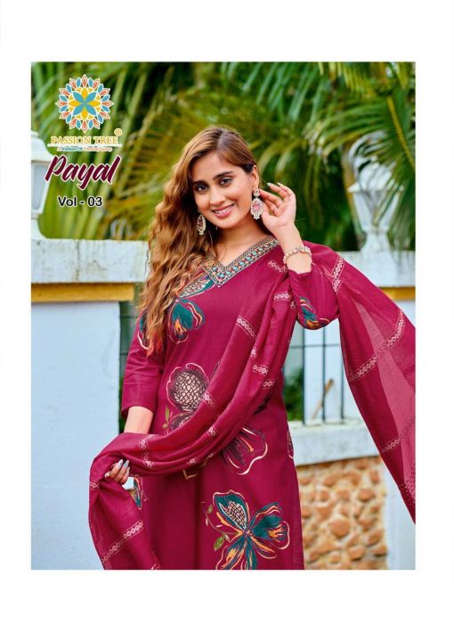 Passion Tree Payal Vol 3 Kurti with Dupatta Bottom Fancy Catalog 8 Pcs 5 510x692 - Passion Tree Payal Vol 3 Kurti with Dupatta Bottom Fancy Catalog 8 Pcs