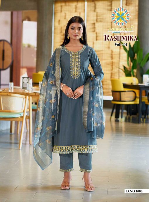 Passion Tree Rashmika Vol 1 Kurti with Dupatta Bottom Jacquard Catalog 8 Pcs 8 510x692 - Passion Tree Rashmika Vol 1 Kurti with Dupatta Bottom Jacquard Catalog 8 Pcs