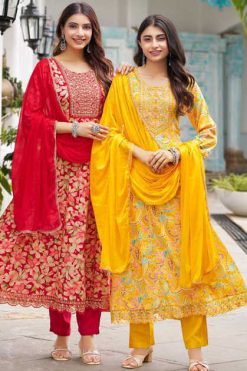 Radhika Anarkali Vol 7 Kurti with Dupatta Bottom Rayon Catalog 6 Pcs