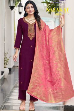 Radhika Nazakat Vol 1 Kurti with Dupatta Bottom Silk Catalog 6 Pcs 247x371 - Surat Fabrics