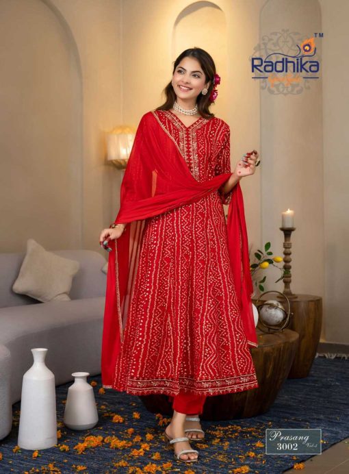 Radhika Prasang Vol 3 Kurti with Dupatta Bottom Rayon Catalog 6 Pcs - Image 5