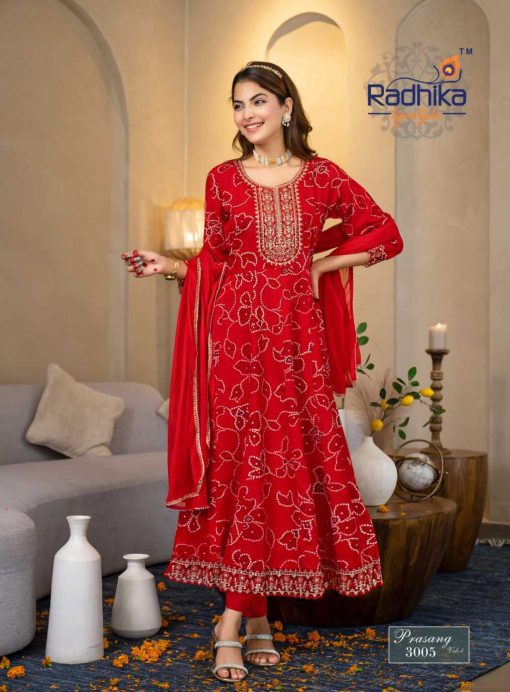 Radhika Prasang Vol 3 Kurti with Dupatta Bottom Rayon Catalog 6 Pcs - Image 8