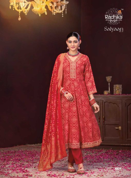 Radhika Saiyaan Vol 1 Kurti with Dupatta Bottom Silk Catalog 4 Pcs - Image 3