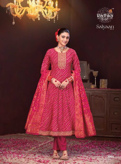 Radhika Saiyaan Vol 1 Kurti with Dupatta Bottom Silk Catalog 4 Pcs - Image 5