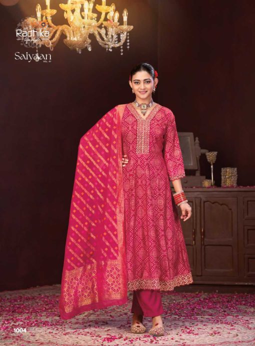 Radhika Saiyaan Vol 1 Kurti with Dupatta Bottom Silk Catalog 4 Pcs - Image 6